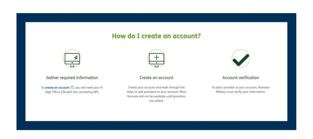 Humana Military Provider Login page