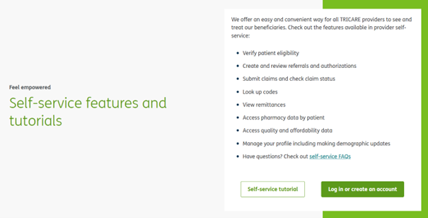 Humana Military Self Service Provider Portal